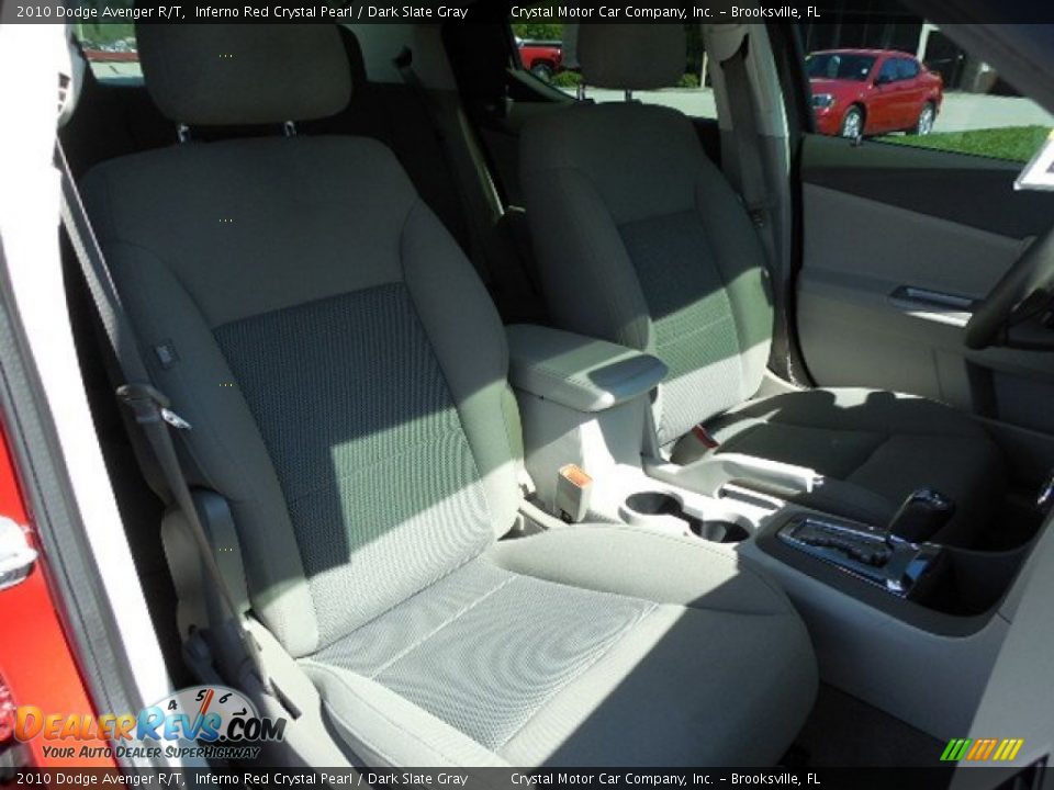 2010 Dodge Avenger R/T Inferno Red Crystal Pearl / Dark Slate Gray Photo #12