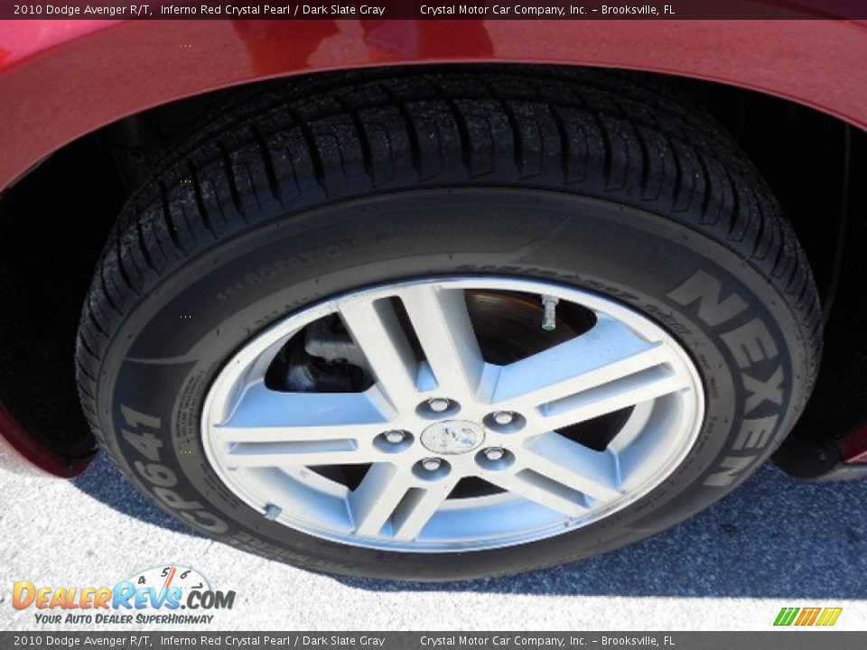 2010 Dodge Avenger R/T Inferno Red Crystal Pearl / Dark Slate Gray Photo #14