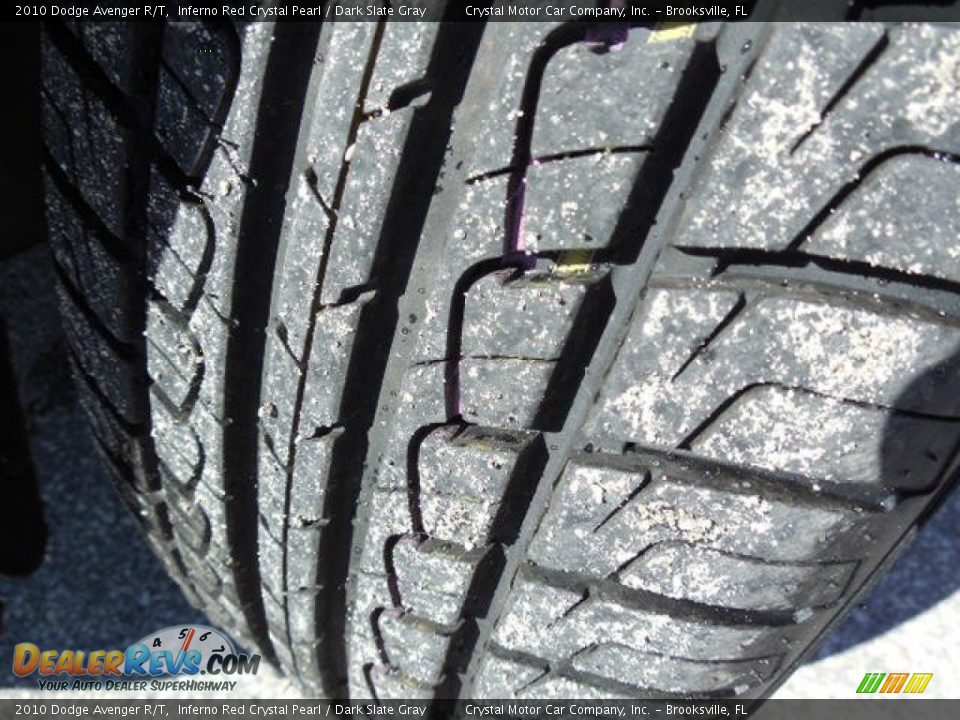 2010 Dodge Avenger R/T Inferno Red Crystal Pearl / Dark Slate Gray Photo #15