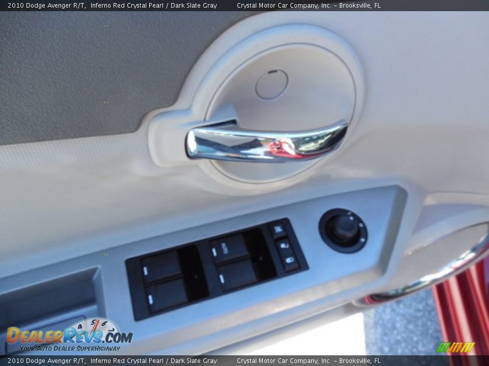 2010 Dodge Avenger R/T Inferno Red Crystal Pearl / Dark Slate Gray Photo #17