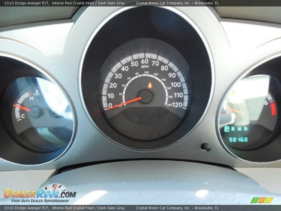 2010 Dodge Avenger R/T Inferno Red Crystal Pearl / Dark Slate Gray Photo #18