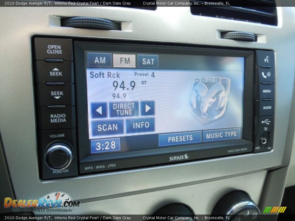 2010 Dodge Avenger R/T Inferno Red Crystal Pearl / Dark Slate Gray Photo #19