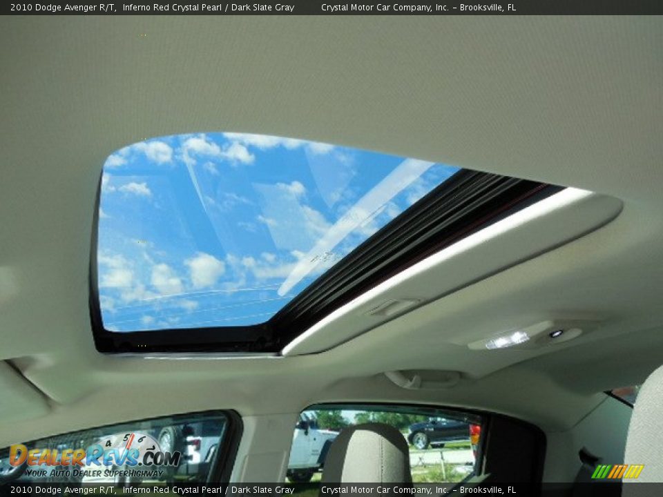 2010 Dodge Avenger R/T Inferno Red Crystal Pearl / Dark Slate Gray Photo #21