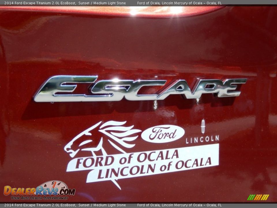 2014 Ford Escape Titanium 2.0L EcoBoost Sunset / Medium Light Stone Photo #4