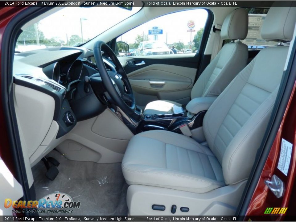 2014 Ford Escape Titanium 2.0L EcoBoost Sunset / Medium Light Stone Photo #6
