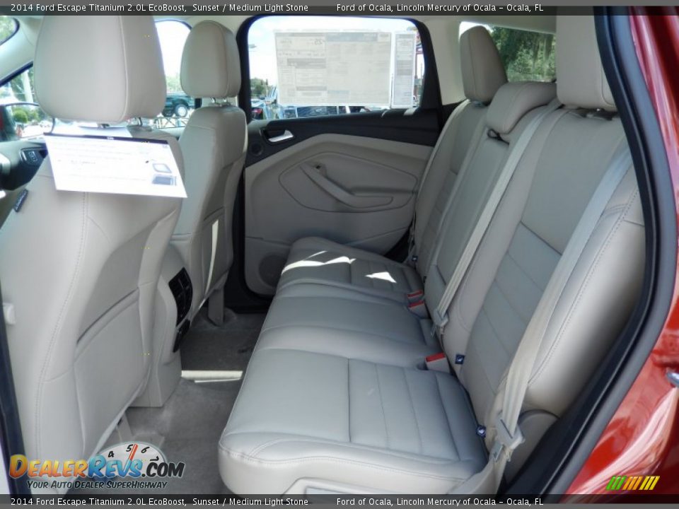 2014 Ford Escape Titanium 2.0L EcoBoost Sunset / Medium Light Stone Photo #7