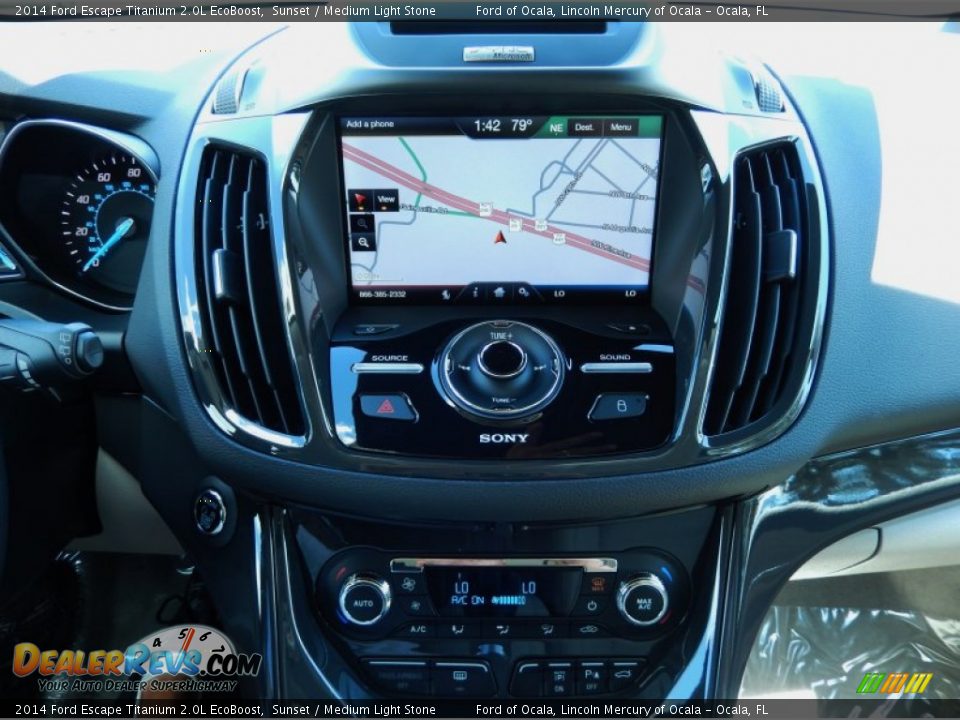 2014 Ford Escape Titanium 2.0L EcoBoost Sunset / Medium Light Stone Photo #10