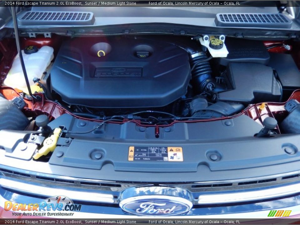 2014 Ford Escape Titanium 2.0L EcoBoost Sunset / Medium Light Stone Photo #11