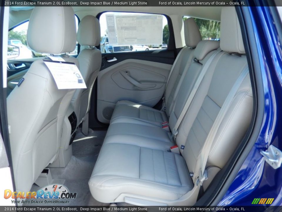 Rear Seat of 2014 Ford Escape Titanium 2.0L EcoBoost Photo #7