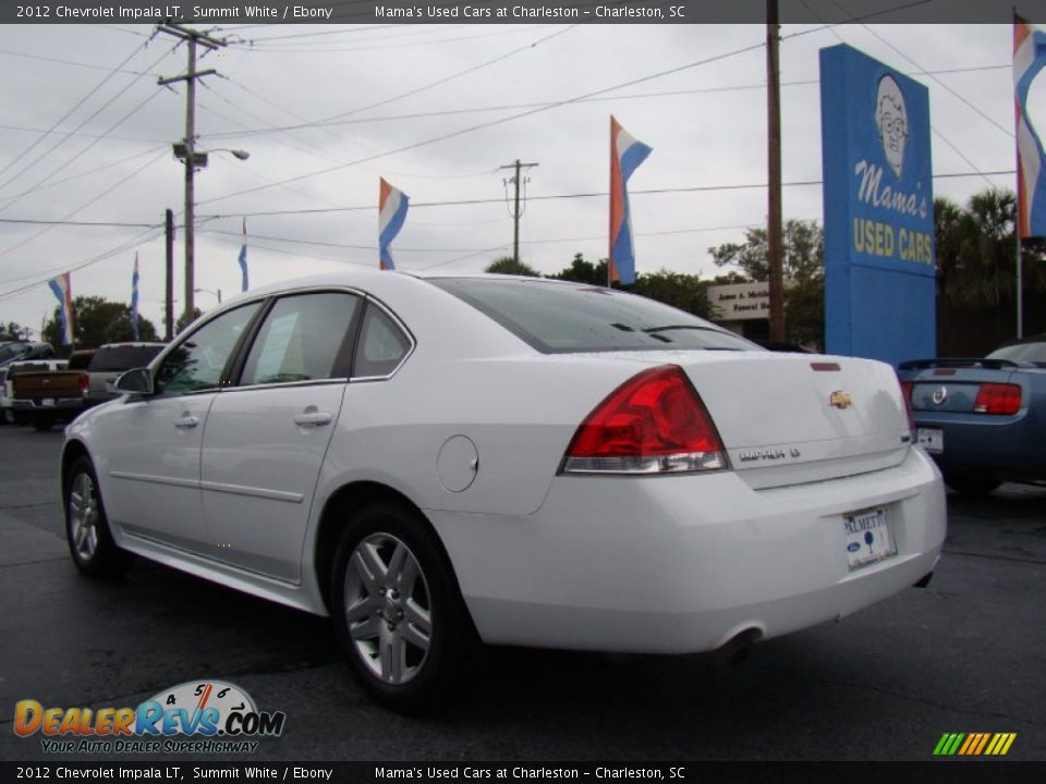 2012 Chevrolet Impala LT Summit White / Ebony Photo #6