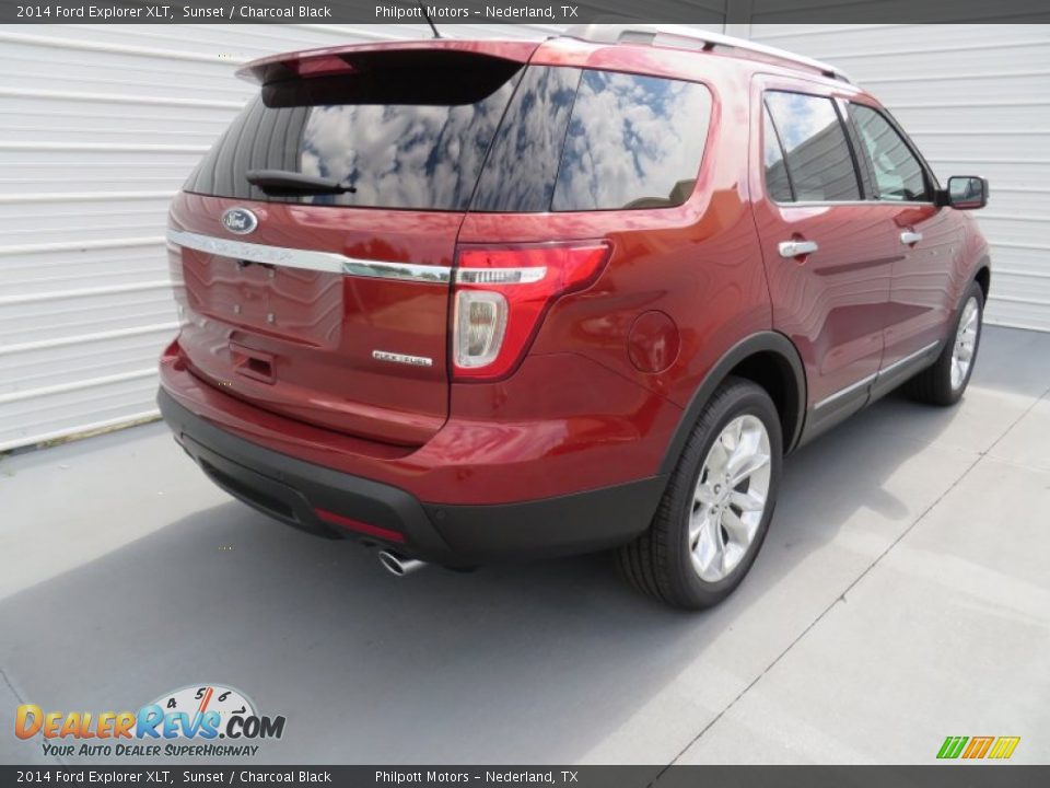 2014 Ford Explorer XLT Sunset / Charcoal Black Photo #4
