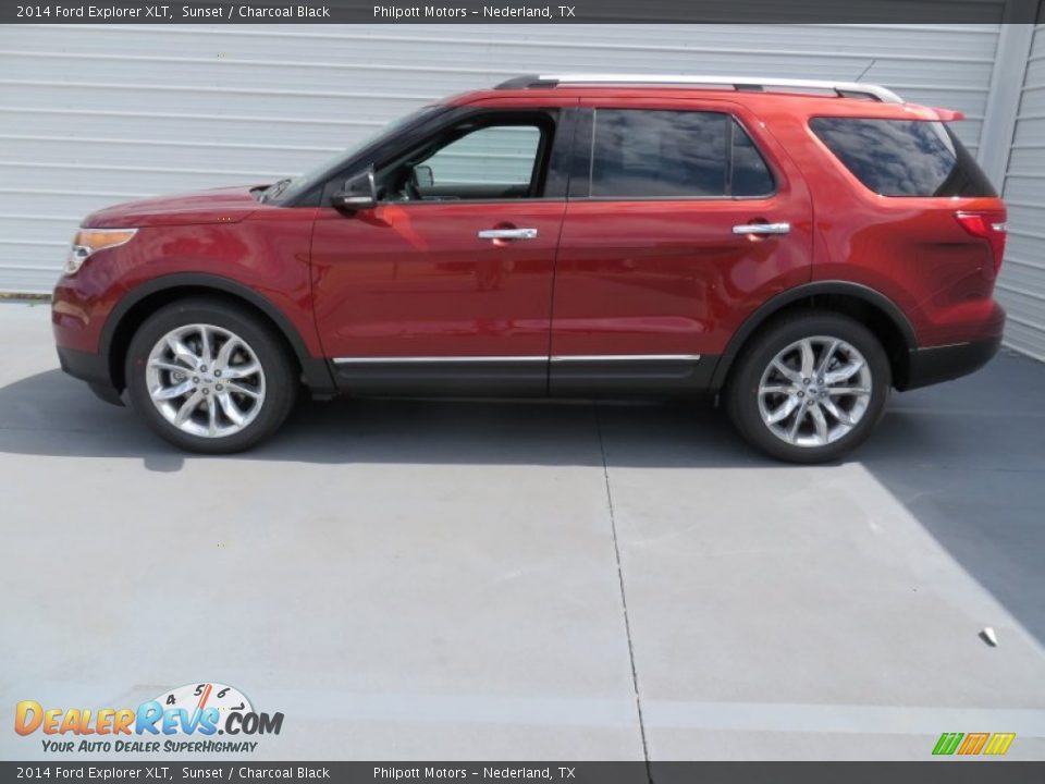 2014 Ford Explorer XLT Sunset / Charcoal Black Photo #6