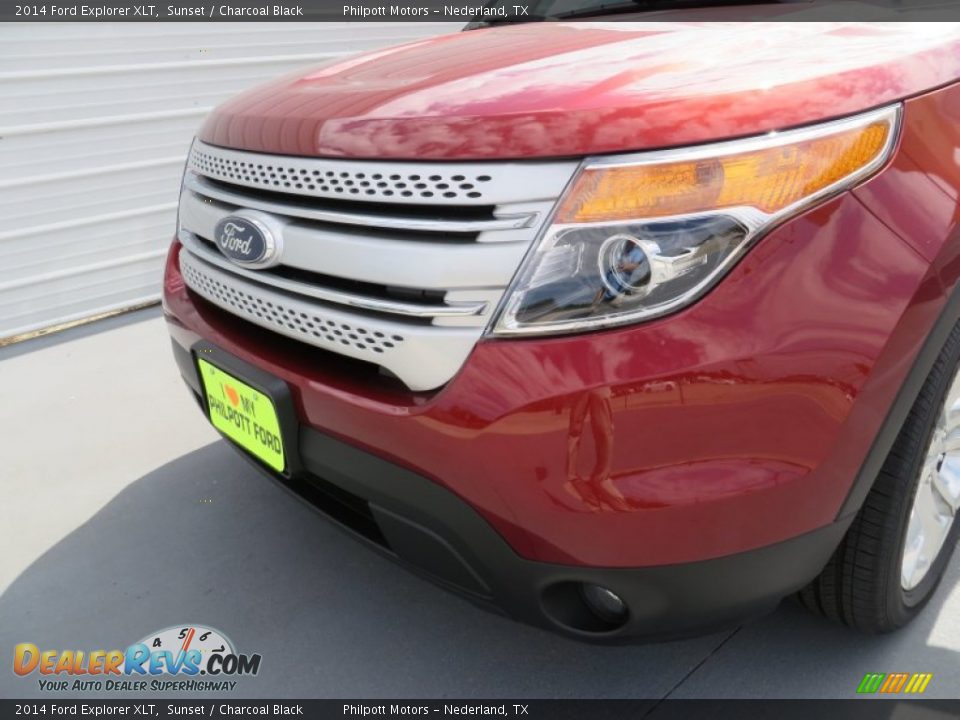 2014 Ford Explorer XLT Sunset / Charcoal Black Photo #10