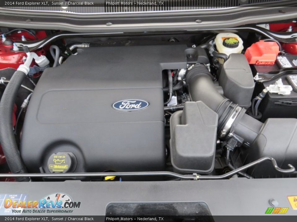 2014 Ford Explorer XLT Sunset / Charcoal Black Photo #16