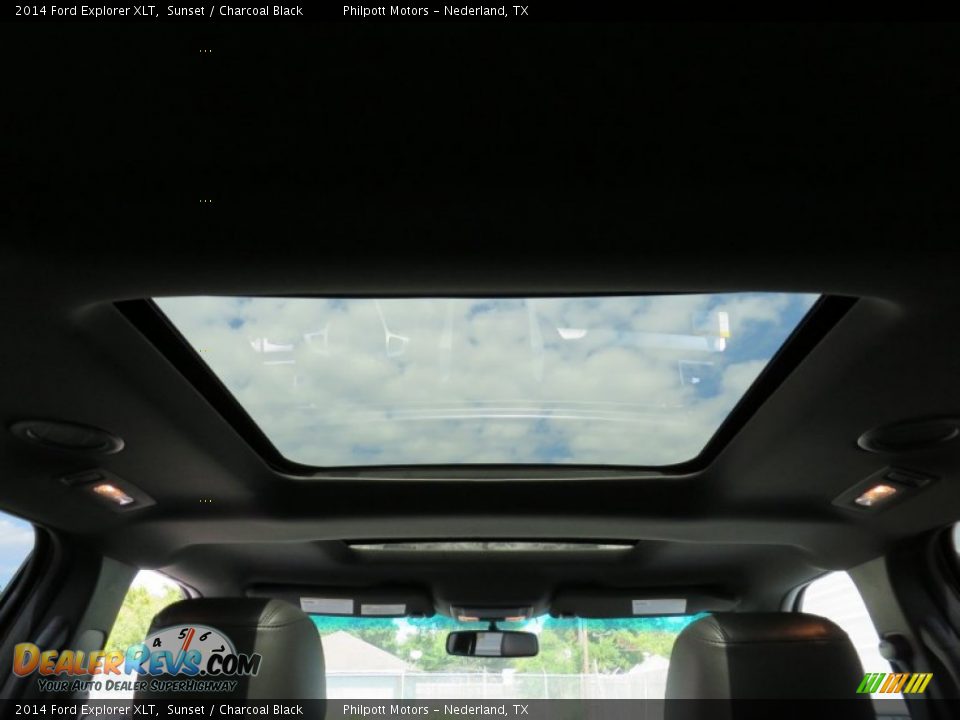 2014 Ford Explorer XLT Sunset / Charcoal Black Photo #24