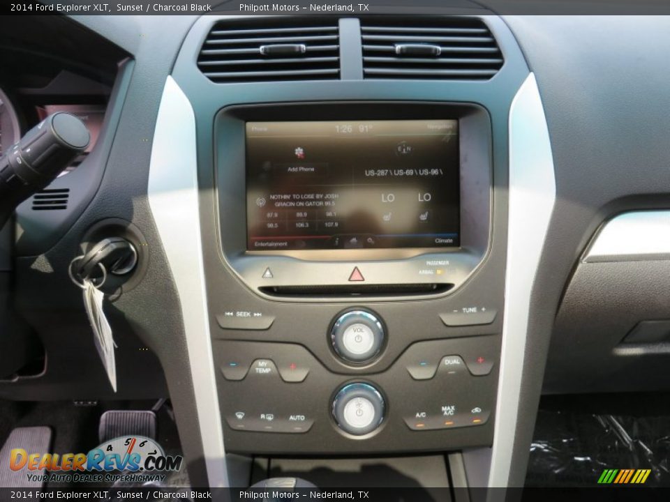 2014 Ford Explorer XLT Sunset / Charcoal Black Photo #31