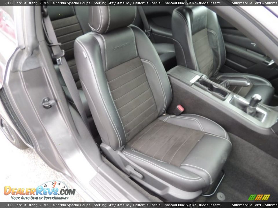 2013 Ford Mustang GT/CS California Special Coupe Sterling Gray Metallic / California Special Charcoal Black/Miko-suede Inserts Photo #7