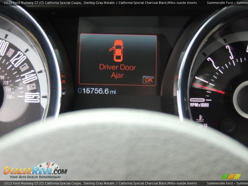 2013 Ford Mustang GT/CS California Special Coupe Sterling Gray Metallic / California Special Charcoal Black/Miko-suede Inserts Photo #19