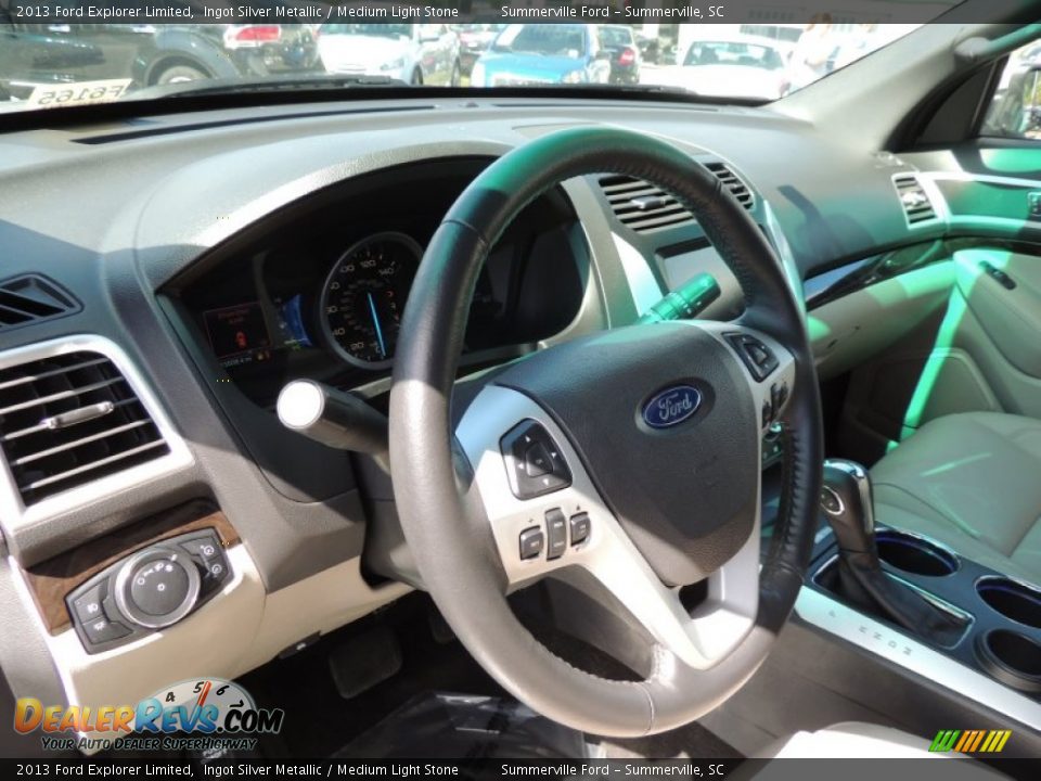 2013 Ford Explorer Limited Ingot Silver Metallic / Medium Light Stone Photo #3