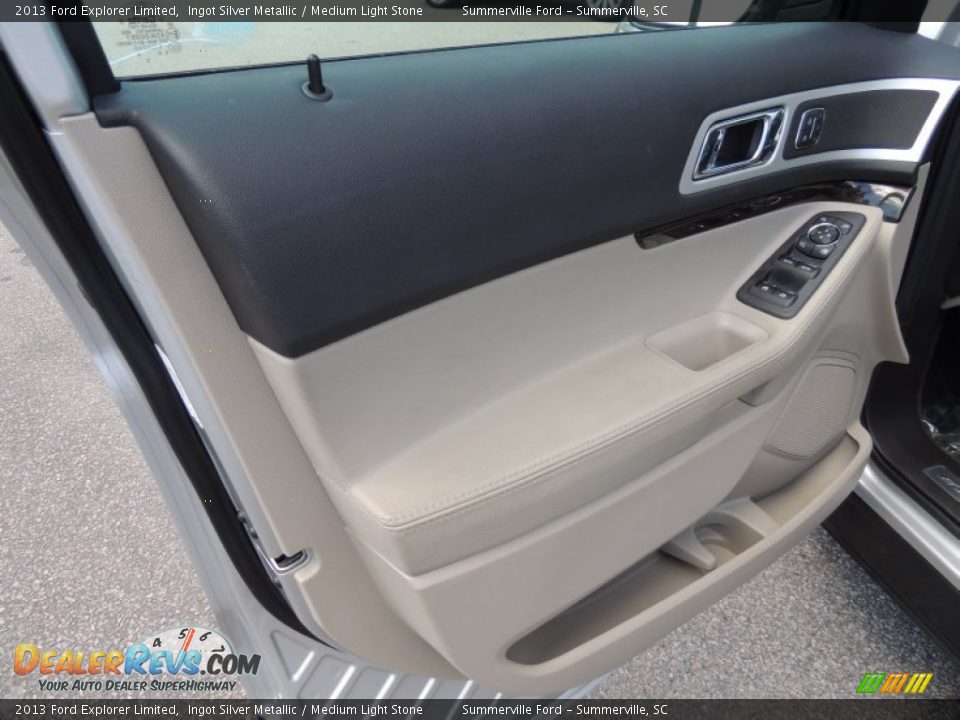 2013 Ford Explorer Limited Ingot Silver Metallic / Medium Light Stone Photo #6