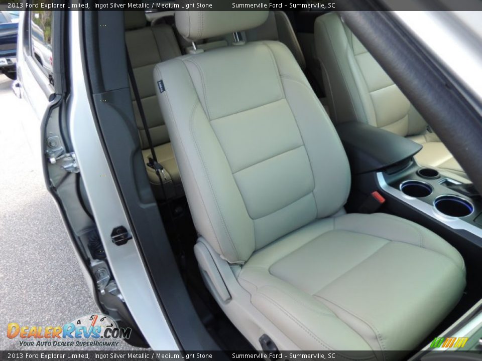 2013 Ford Explorer Limited Ingot Silver Metallic / Medium Light Stone Photo #10