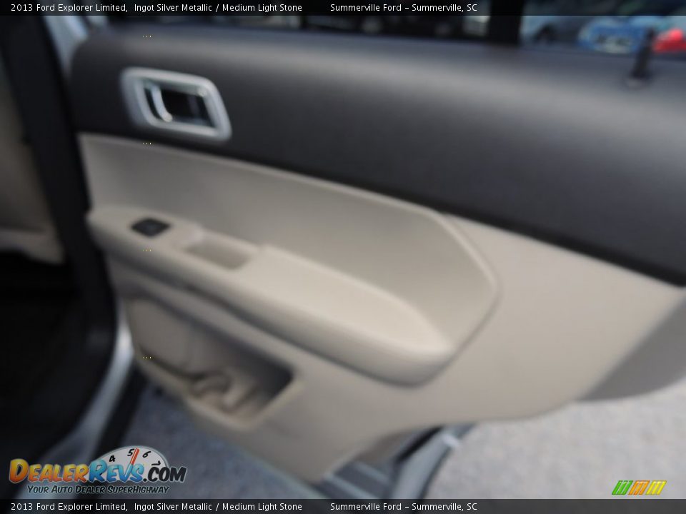 2013 Ford Explorer Limited Ingot Silver Metallic / Medium Light Stone Photo #13
