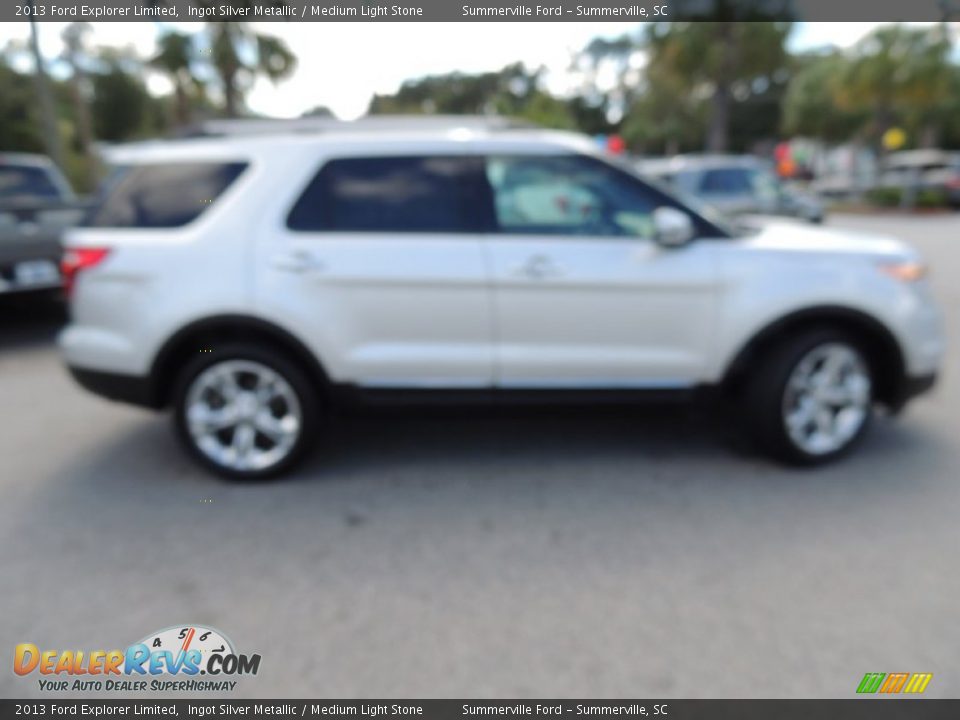 2013 Ford Explorer Limited Ingot Silver Metallic / Medium Light Stone Photo #14