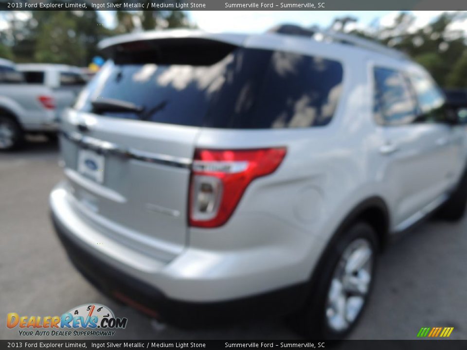 2013 Ford Explorer Limited Ingot Silver Metallic / Medium Light Stone Photo #15