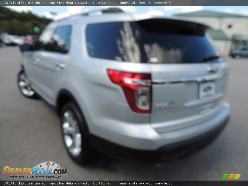 2013 Ford Explorer Limited Ingot Silver Metallic / Medium Light Stone Photo #17
