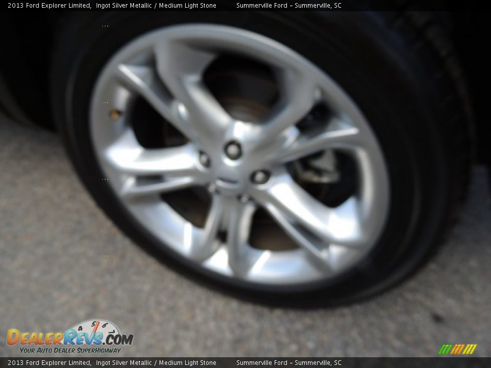 2013 Ford Explorer Limited Ingot Silver Metallic / Medium Light Stone Photo #18
