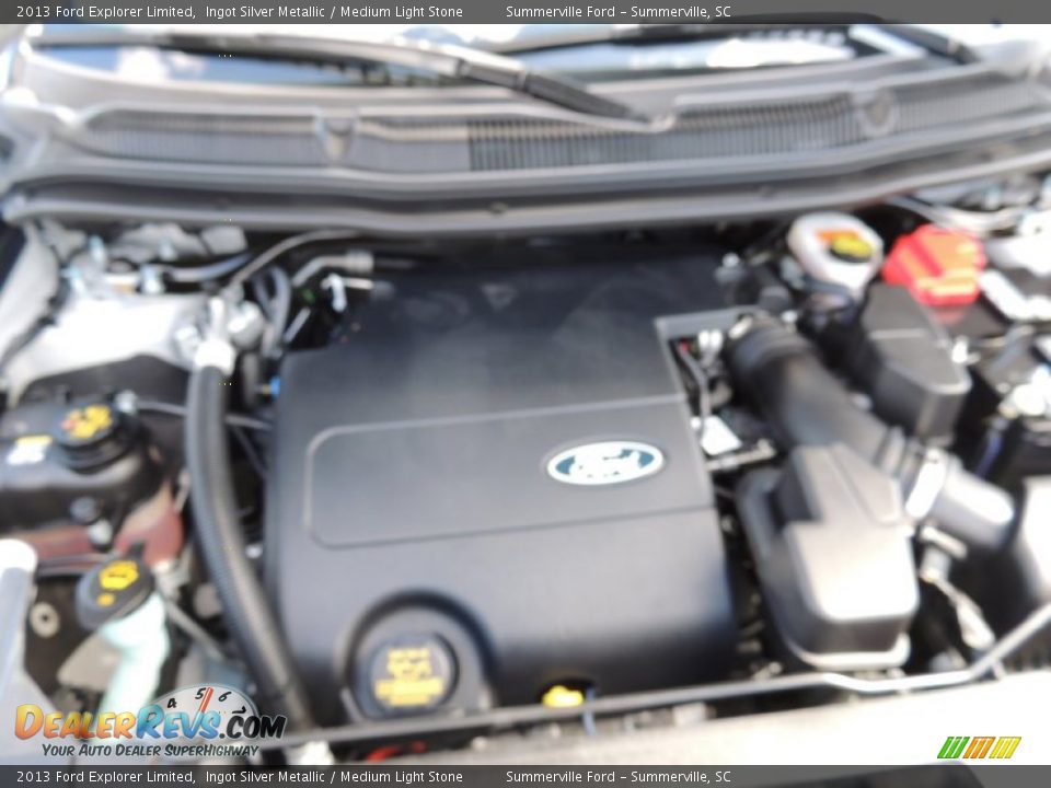2013 Ford Explorer Limited Ingot Silver Metallic / Medium Light Stone Photo #20