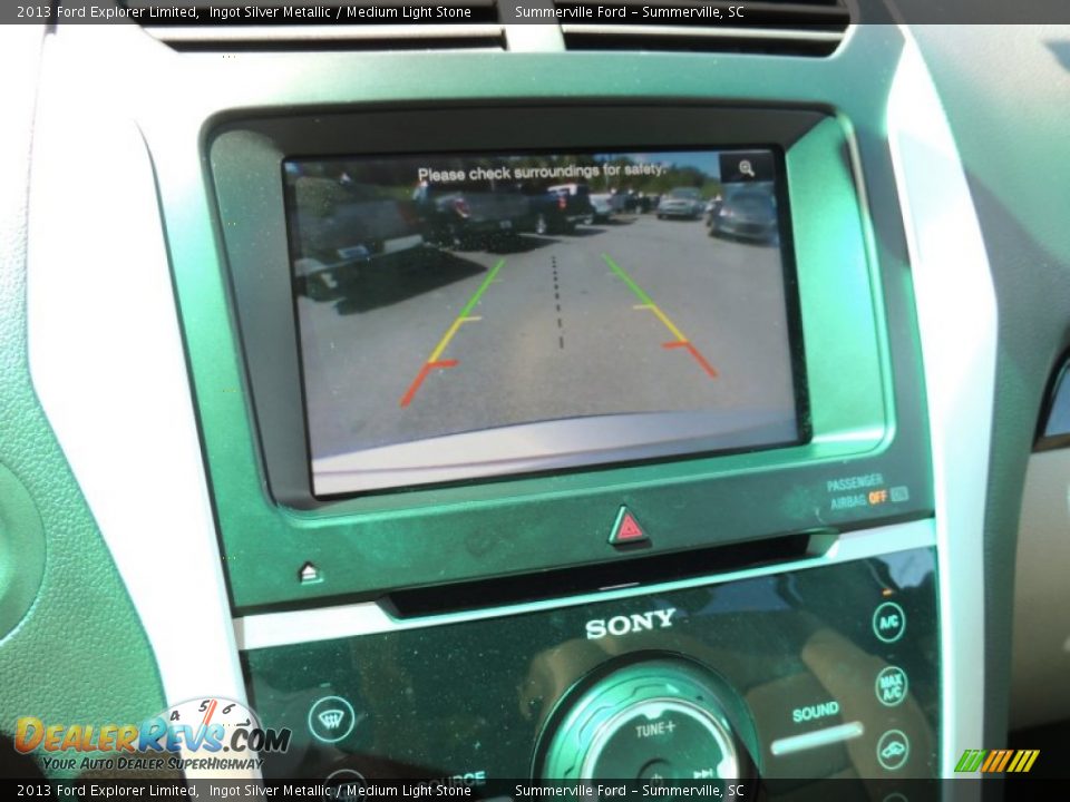 2013 Ford Explorer Limited Ingot Silver Metallic / Medium Light Stone Photo #23