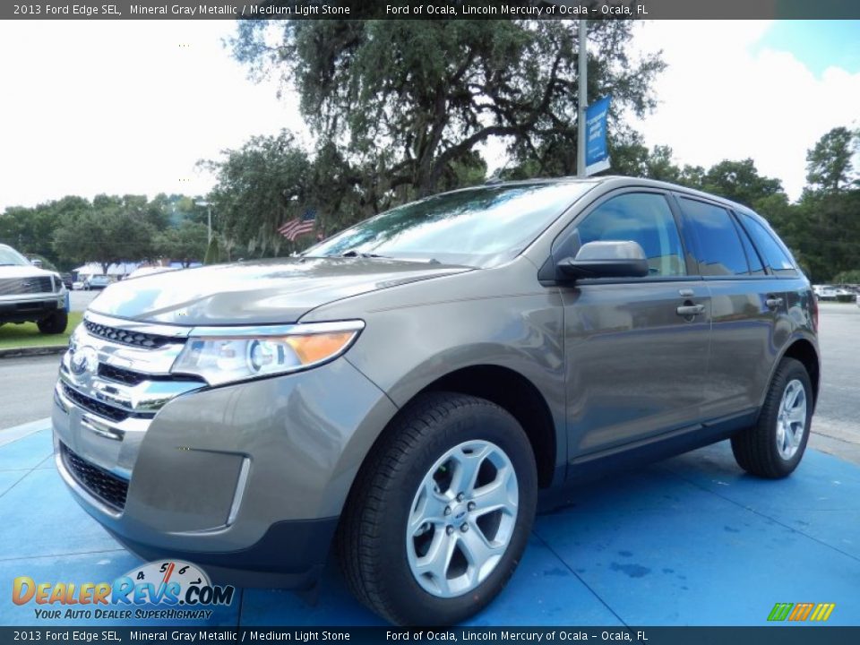 2013 Ford Edge SEL Mineral Gray Metallic / Medium Light Stone Photo #1