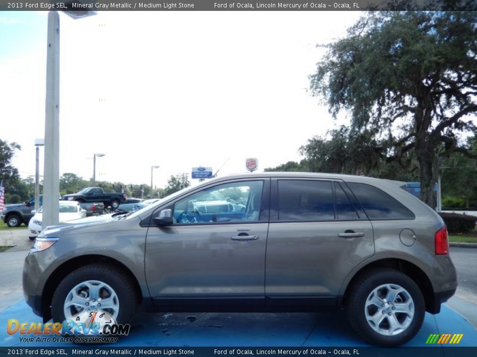 2013 Ford Edge SEL Mineral Gray Metallic / Medium Light Stone Photo #2