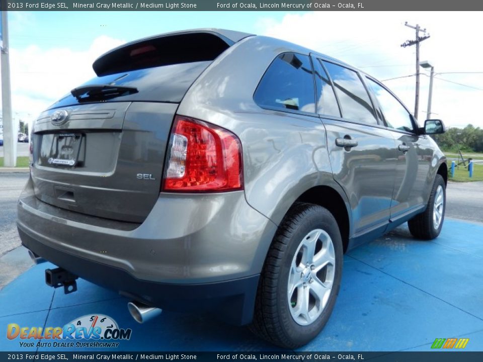 2013 Ford Edge SEL Mineral Gray Metallic / Medium Light Stone Photo #3