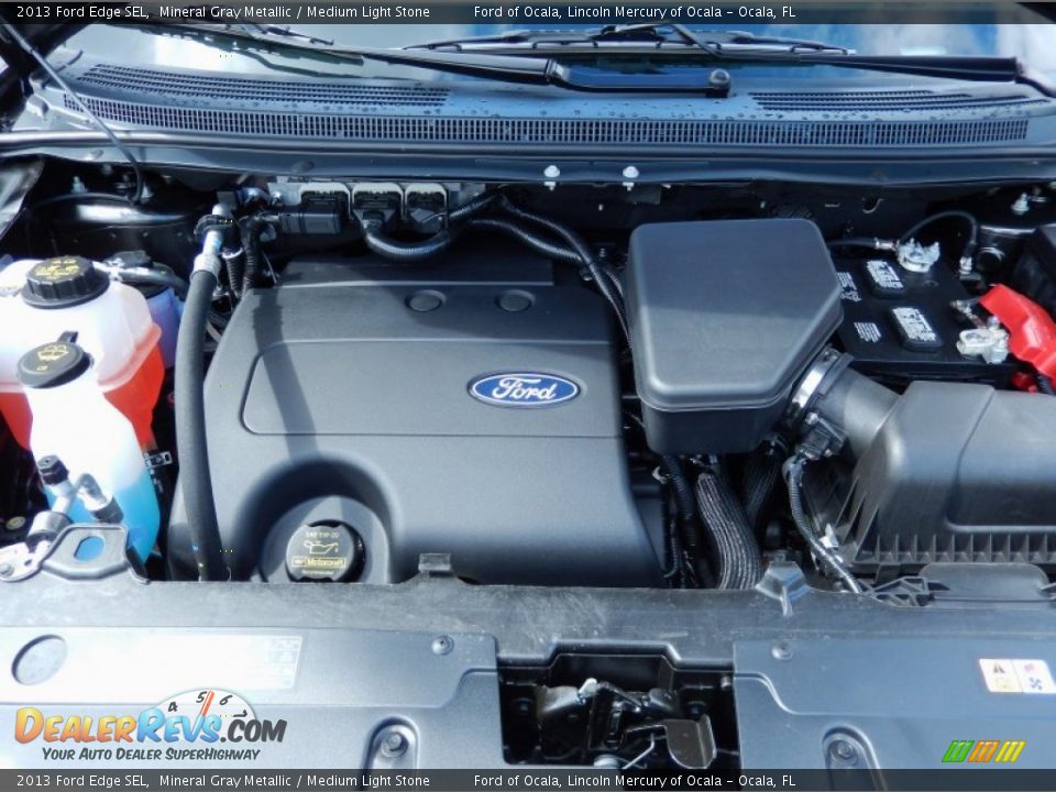 2013 Ford Edge SEL Mineral Gray Metallic / Medium Light Stone Photo #11