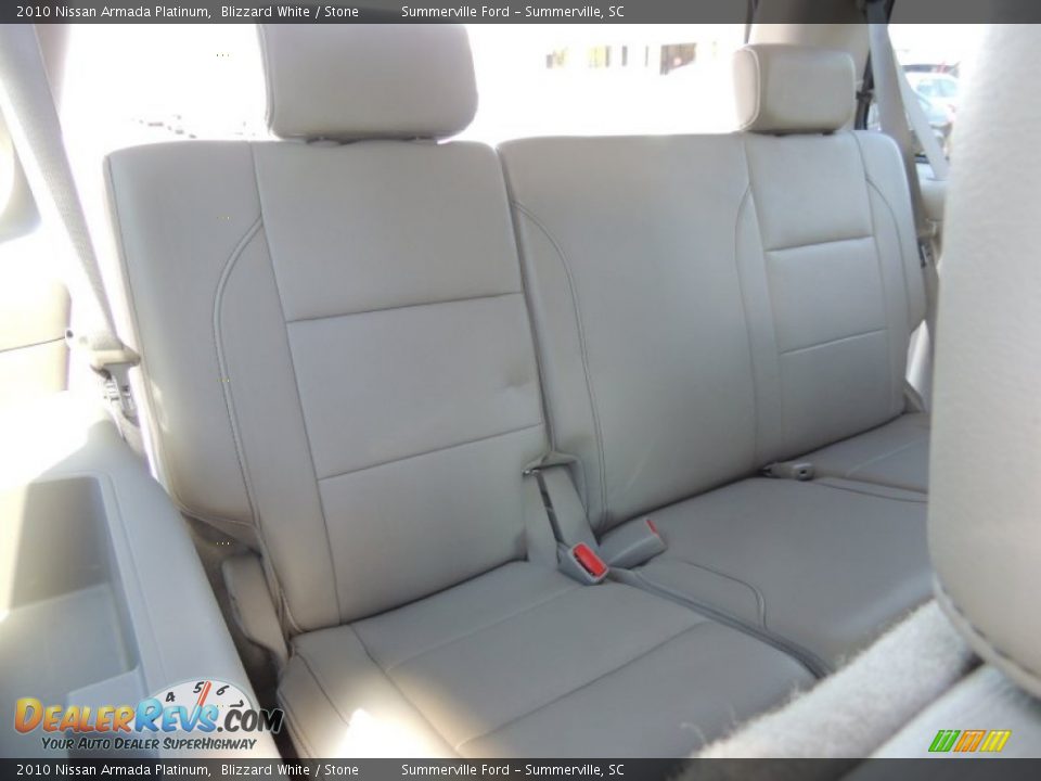 2010 Nissan Armada Platinum Blizzard White / Stone Photo #17
