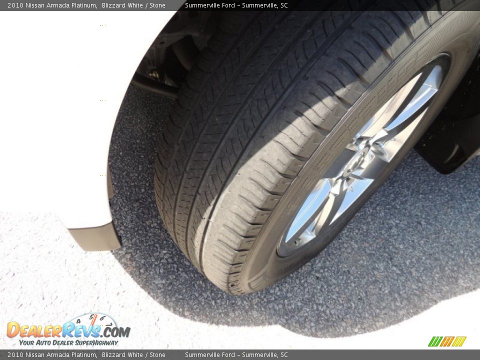 2010 Nissan Armada Platinum Blizzard White / Stone Photo #21