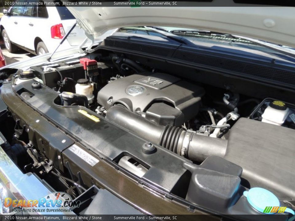 2010 Nissan Armada Platinum Blizzard White / Stone Photo #22