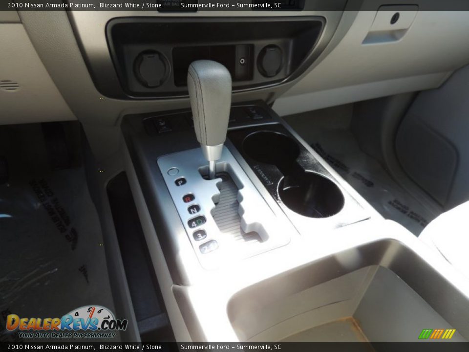 2010 Nissan Armada Platinum Blizzard White / Stone Photo #23