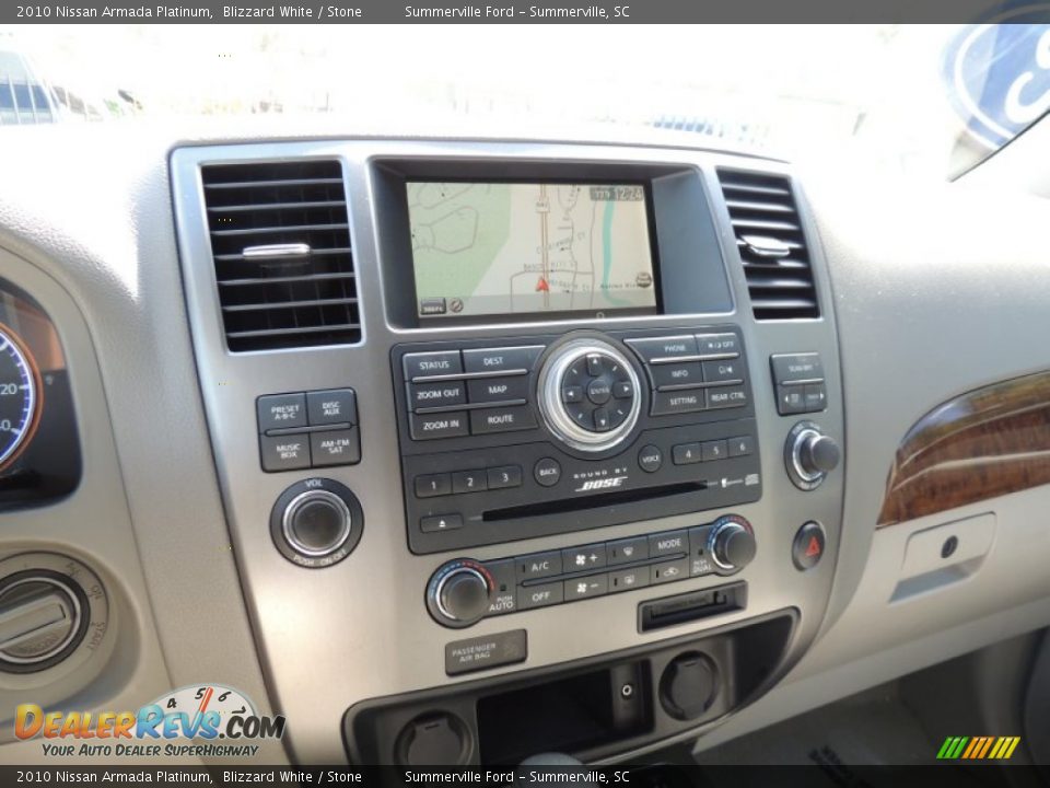 2010 Nissan Armada Platinum Blizzard White / Stone Photo #24