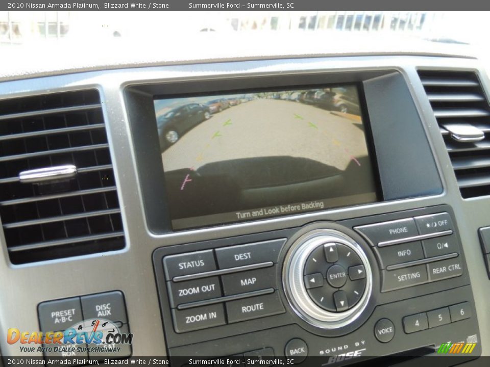2010 Nissan Armada Platinum Blizzard White / Stone Photo #25