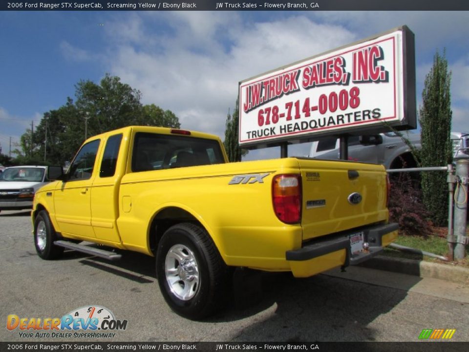 2006 Ford Ranger STX SuperCab Screaming Yellow / Ebony Black Photo #4