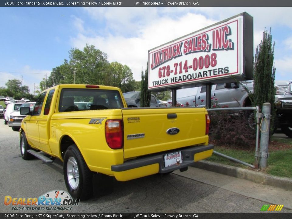 2006 Ford Ranger STX SuperCab Screaming Yellow / Ebony Black Photo #5