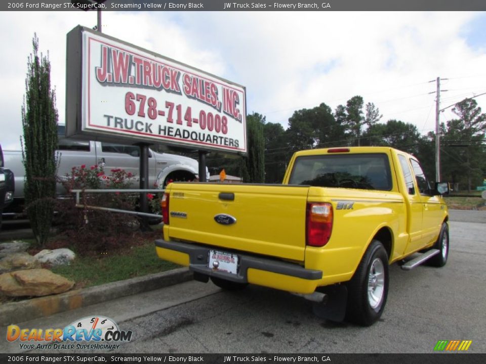 2006 Ford Ranger STX SuperCab Screaming Yellow / Ebony Black Photo #7