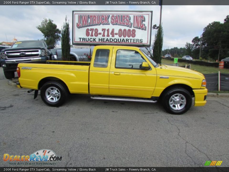 2006 Ford Ranger STX SuperCab Screaming Yellow / Ebony Black Photo #9