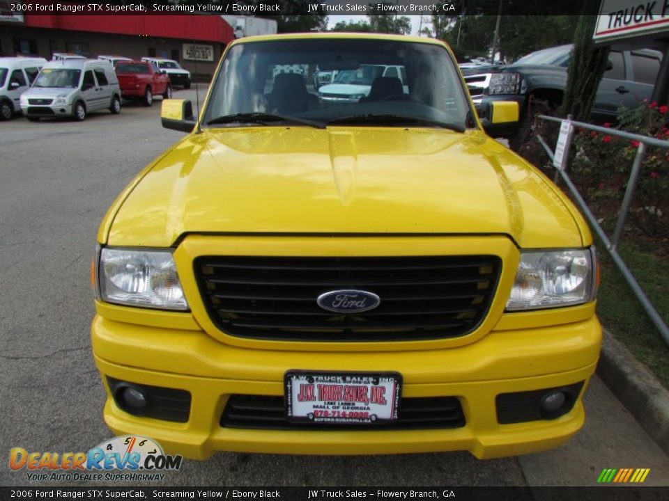 2006 Ford Ranger STX SuperCab Screaming Yellow / Ebony Black Photo #12