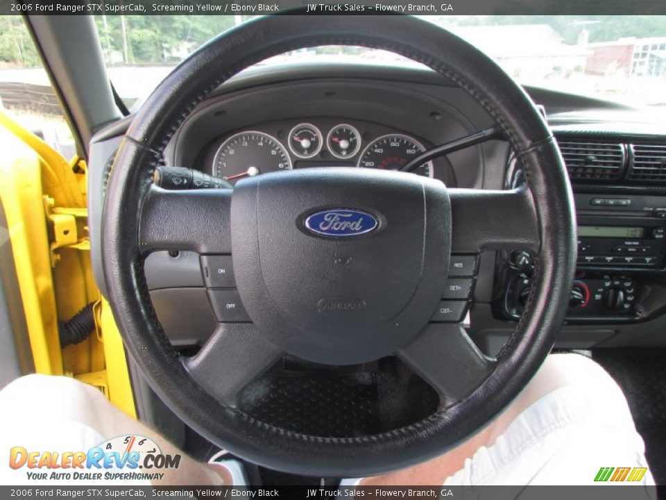 2006 Ford Ranger STX SuperCab Screaming Yellow / Ebony Black Photo #18