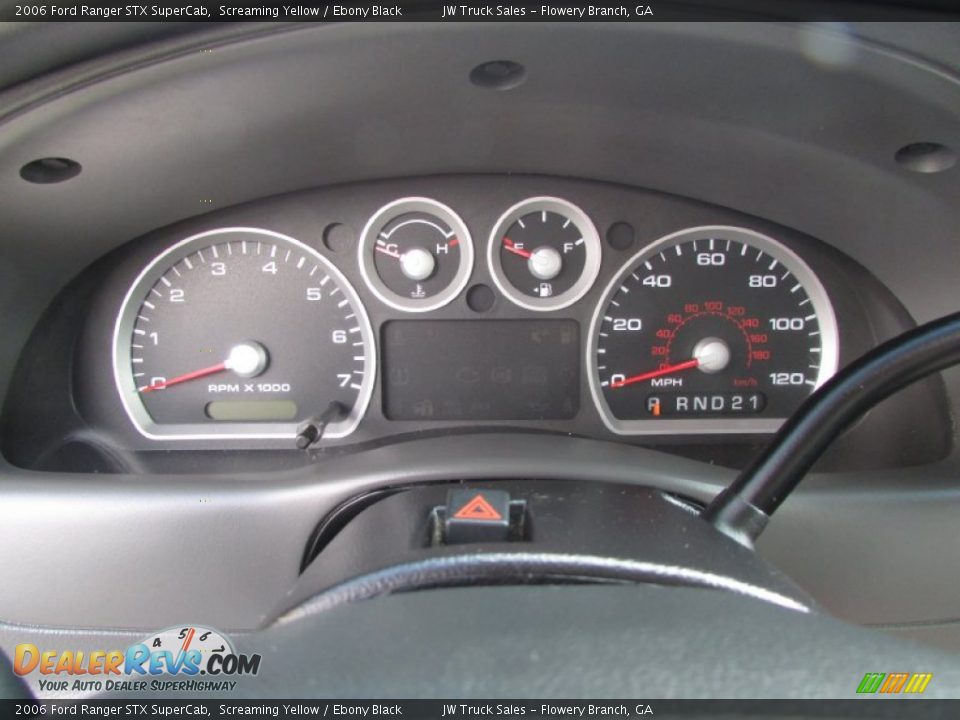 2006 Ford Ranger STX SuperCab Screaming Yellow / Ebony Black Photo #24