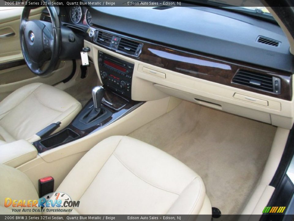 2006 BMW 3 Series 325xi Sedan Quartz Blue Metallic / Beige Photo #16